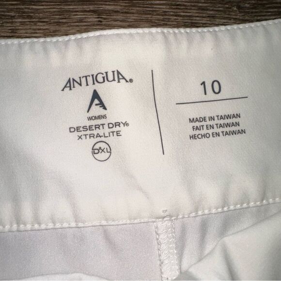 Antigua White Blue Stitching Desert Dry Xtra-Lite Athletic Skort Size 10 - Picture 6 of 6